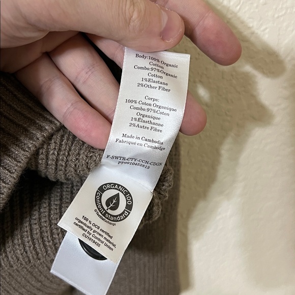 Everlane The Long Cocoon Cardigan Organic Cotton Women’s XS - Picture 5 of 6